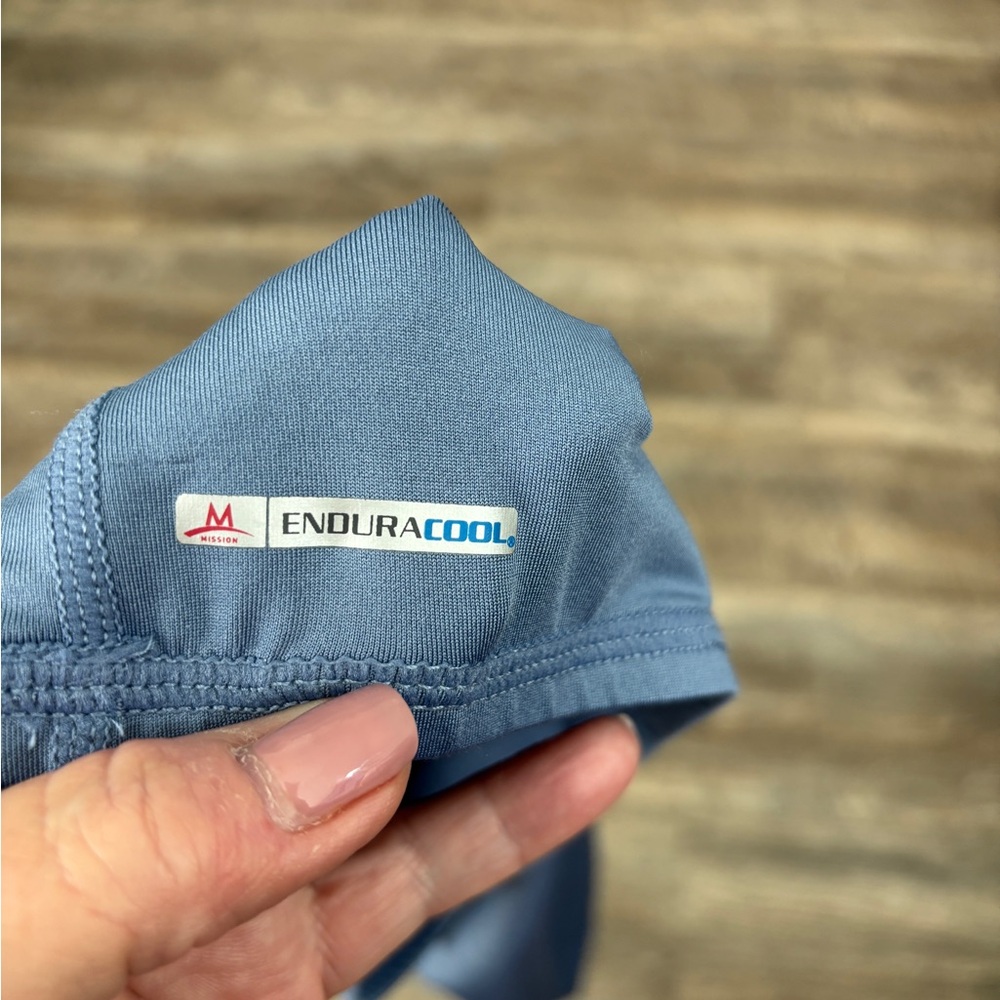 Mission Lightweight HydroActive neck gaiter. Slate Blue - Picture 3 of 4